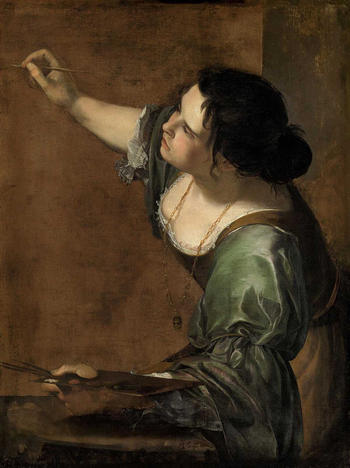 Baroque Artist Self-Portrait Wall Art