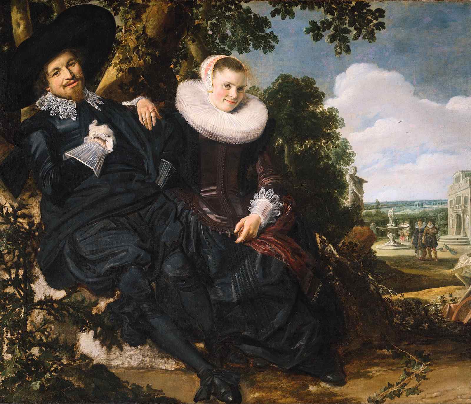 Elegant Couple Renaissance Portrait Wall Art