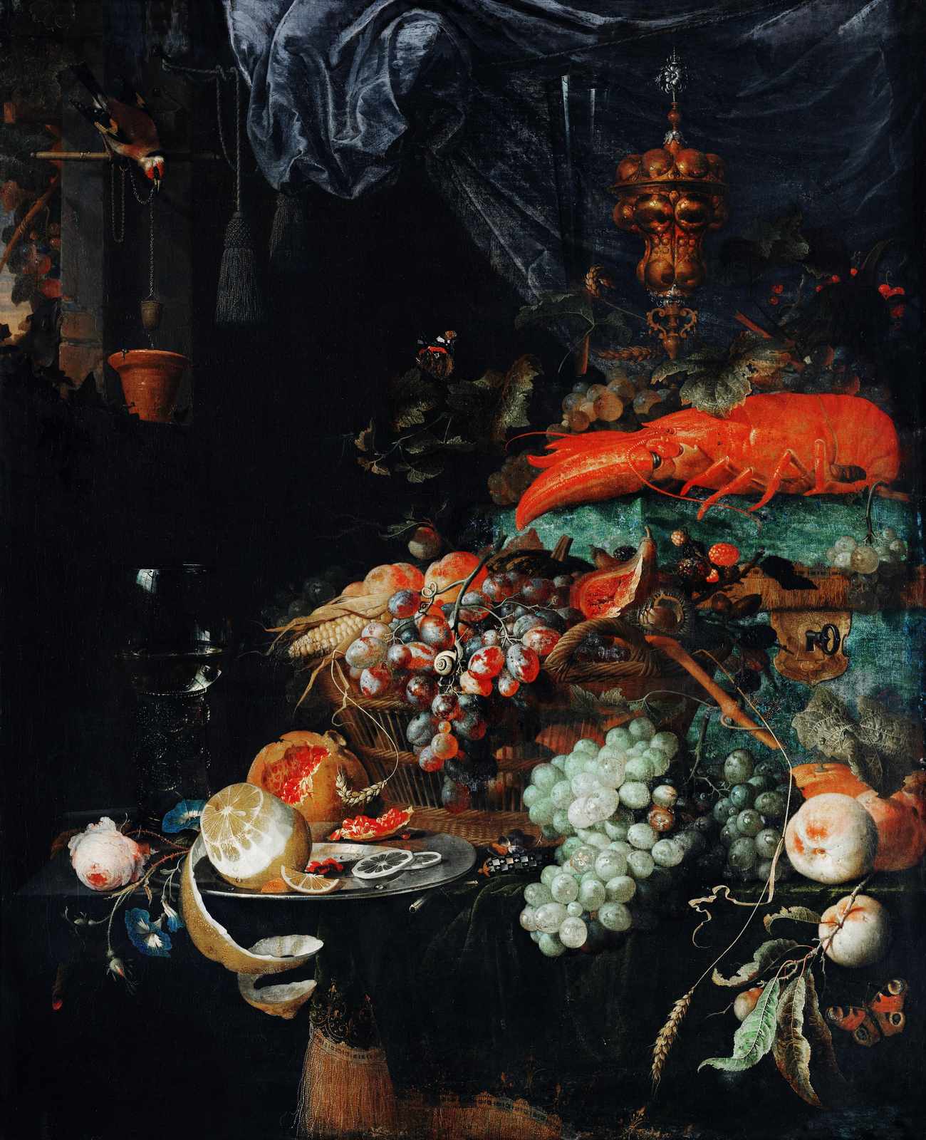 Opulent Feast Still Life Wall Art