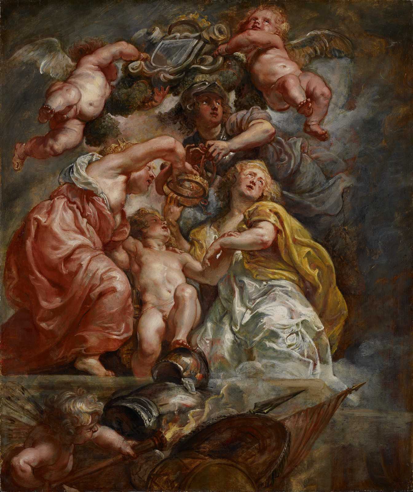 Allegory of Peace and War Baroque Wall Art