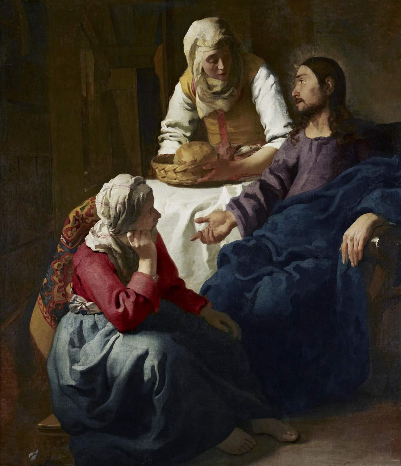 Christ and the Women Martha and Mary Wall Art
