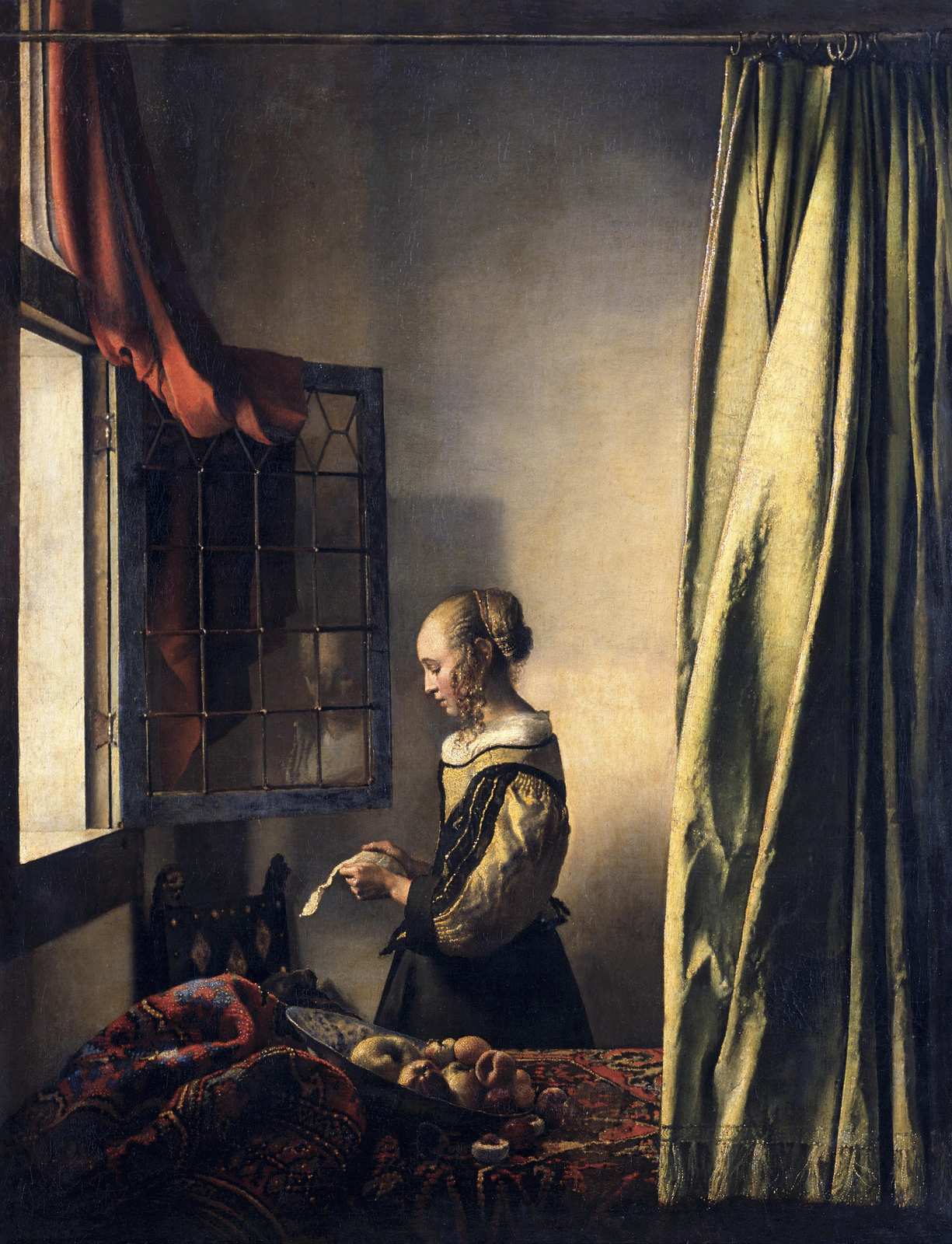 Vermeer's Woman Reading a Letter Wall Art