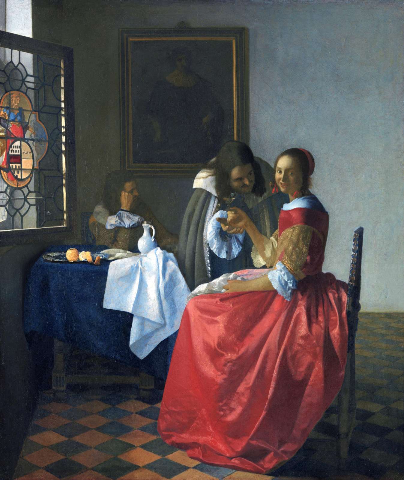 Vermeer "The Glass of Wine" Wall Art