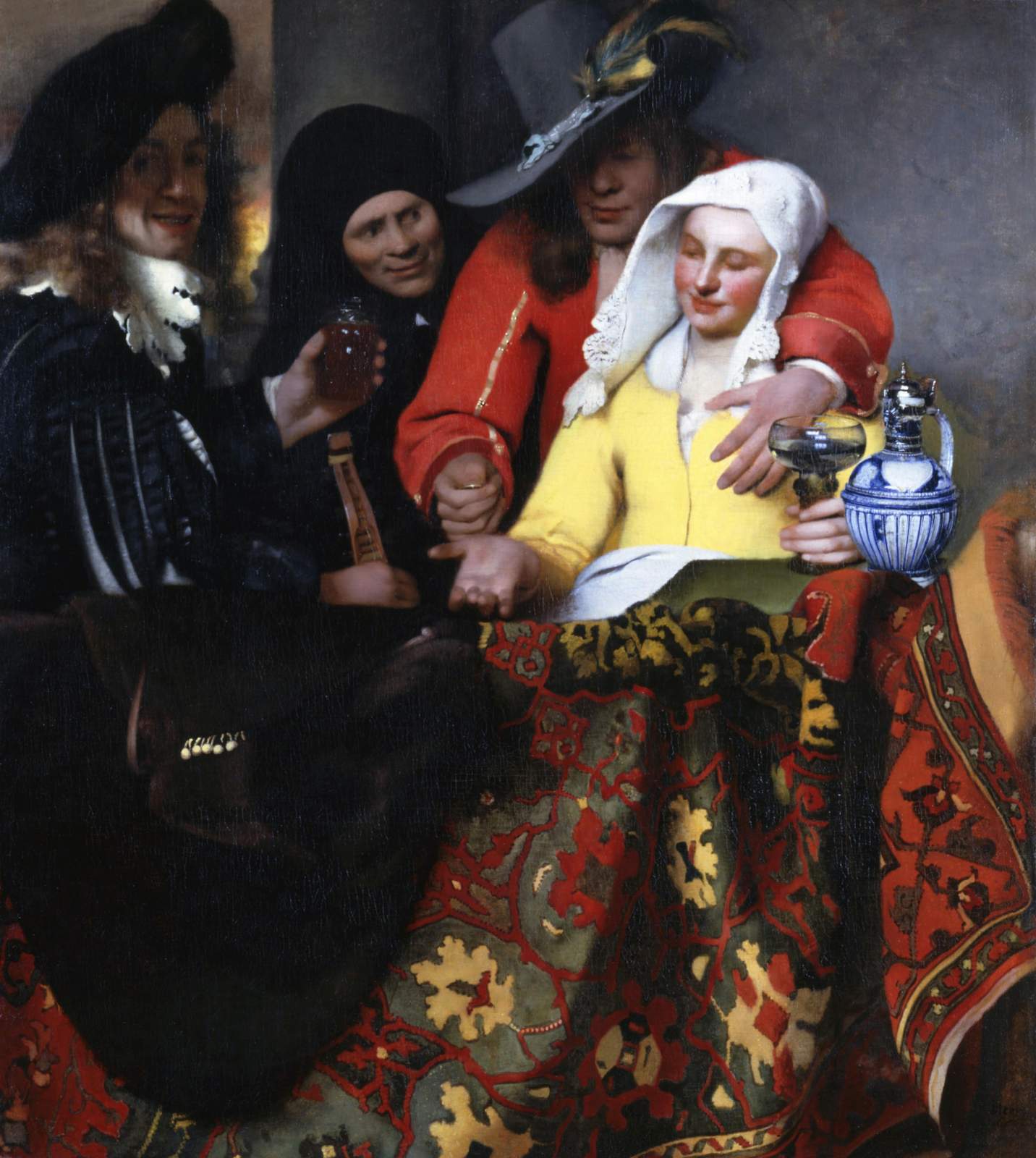 Intriguing Scene of Revelry Oil Painting Wall Art