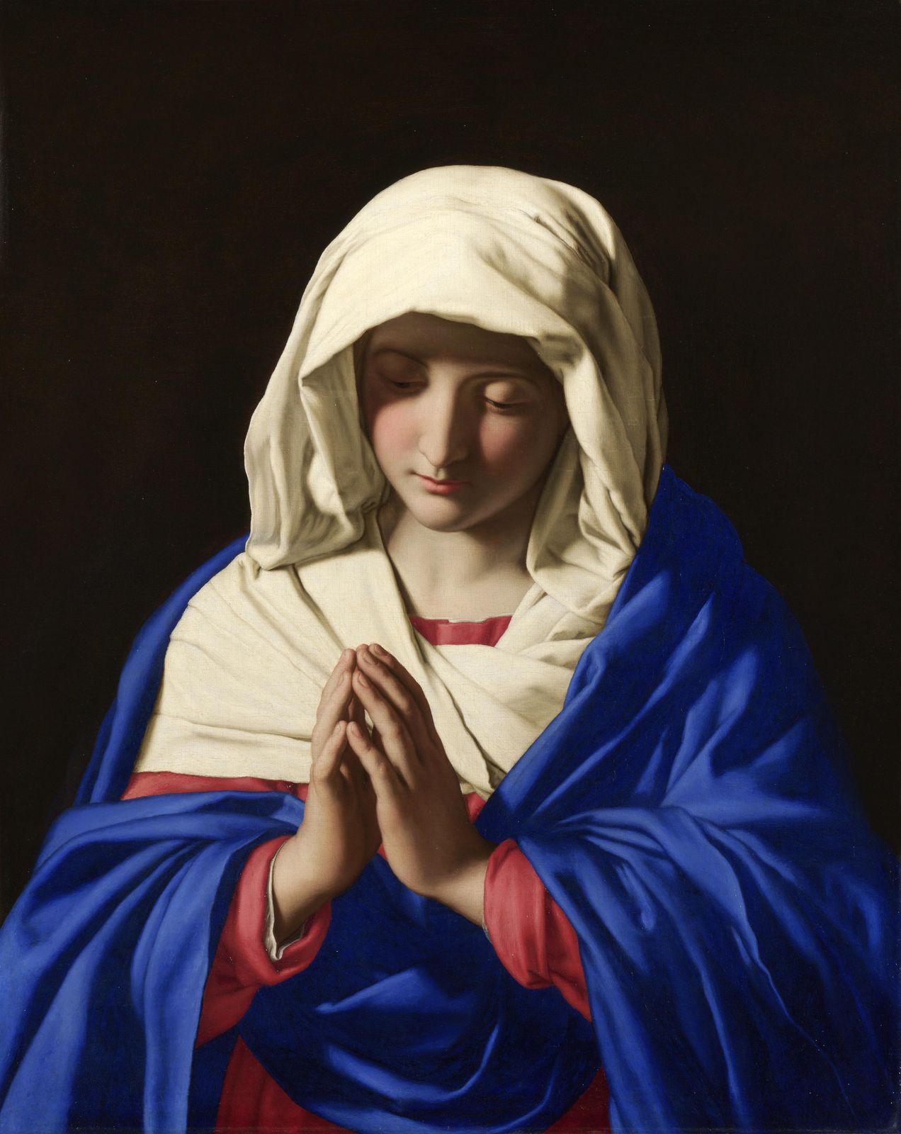 Serene Madonna Praying Wall Art