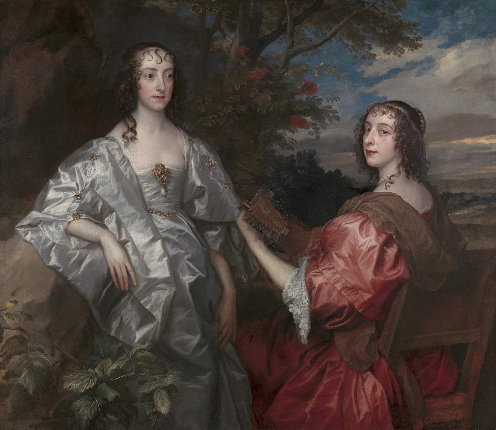 Elegant Rococo Portrait Duo Wall Art