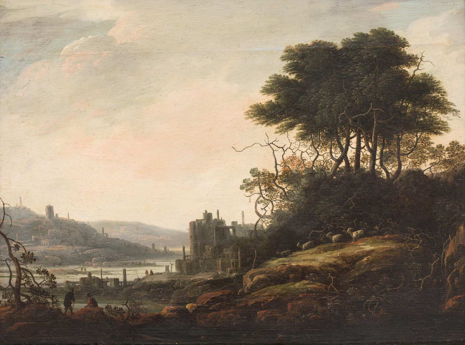 Classical Landscape with Ruins Wall Art