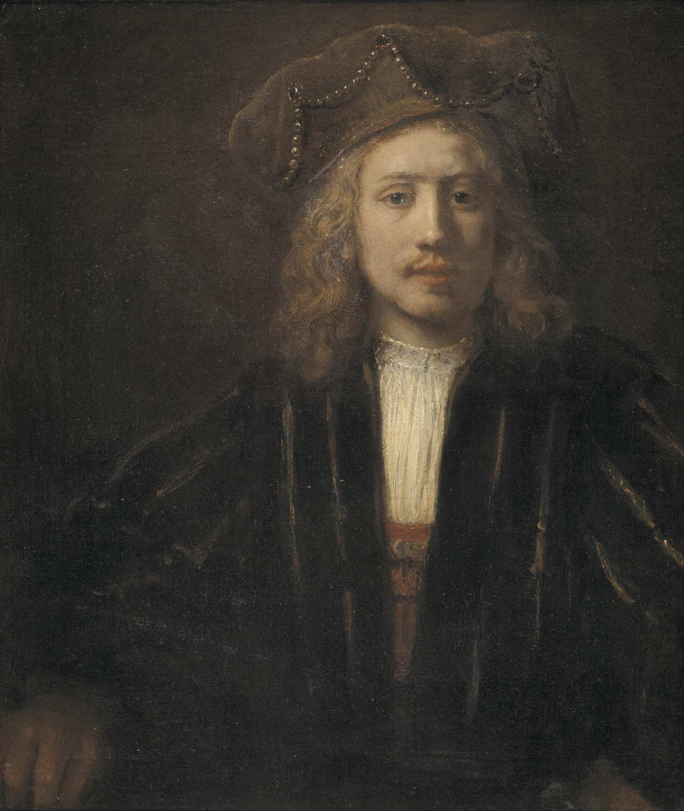 Rembrandt-Inspired Young Man Portrait Wall Art