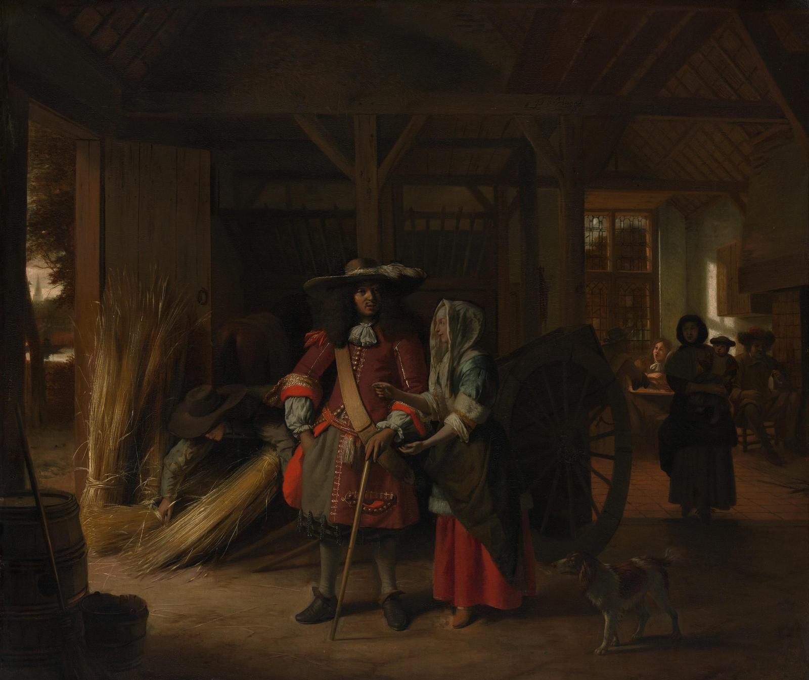 Elegant 17th Century Scene Wall Art