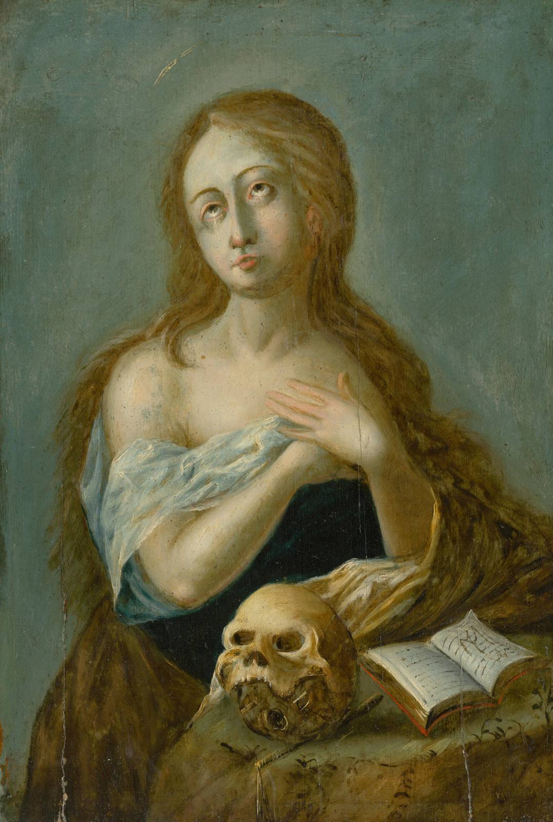 Sorrowful Madonna & Skull Wall Art