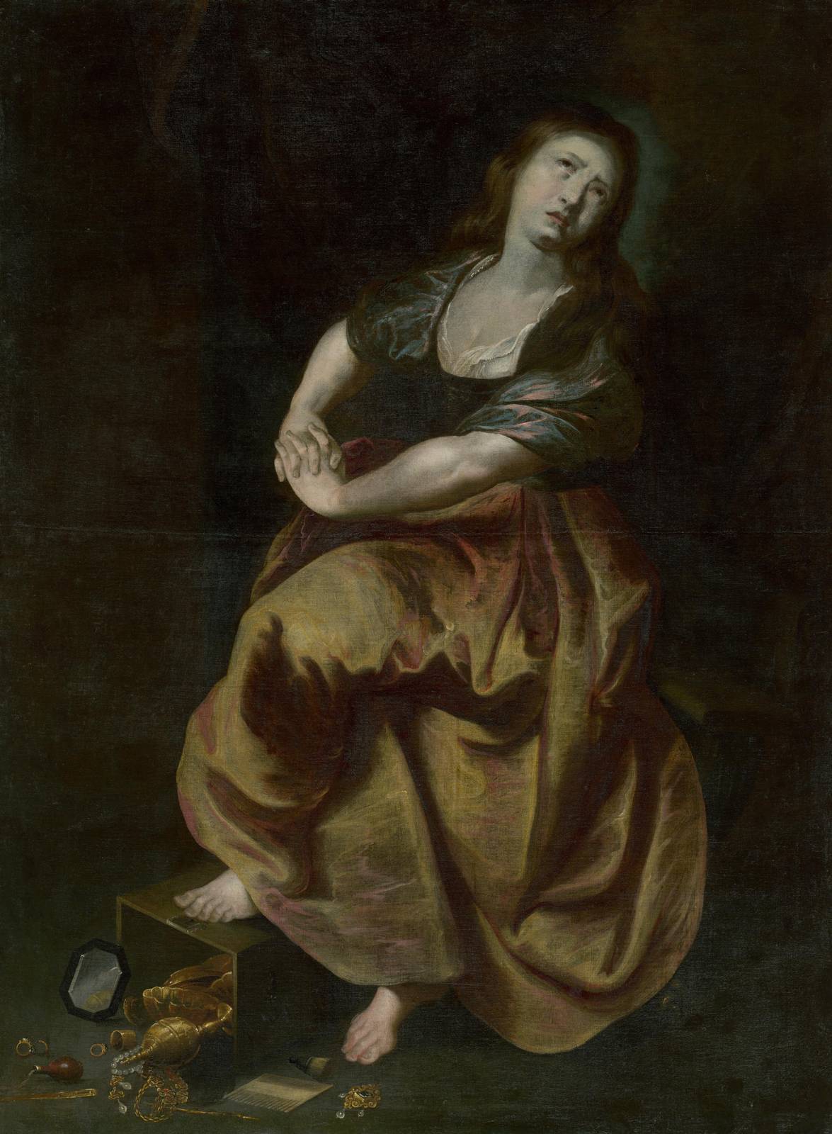 Baroque Mourning Woman Wall Art for Sale
