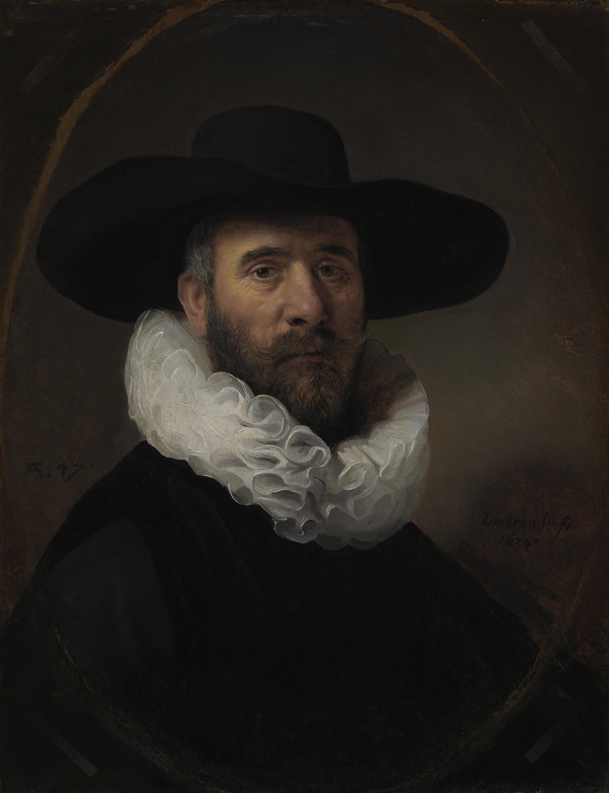 Man with Ruff and Hat Wall Art