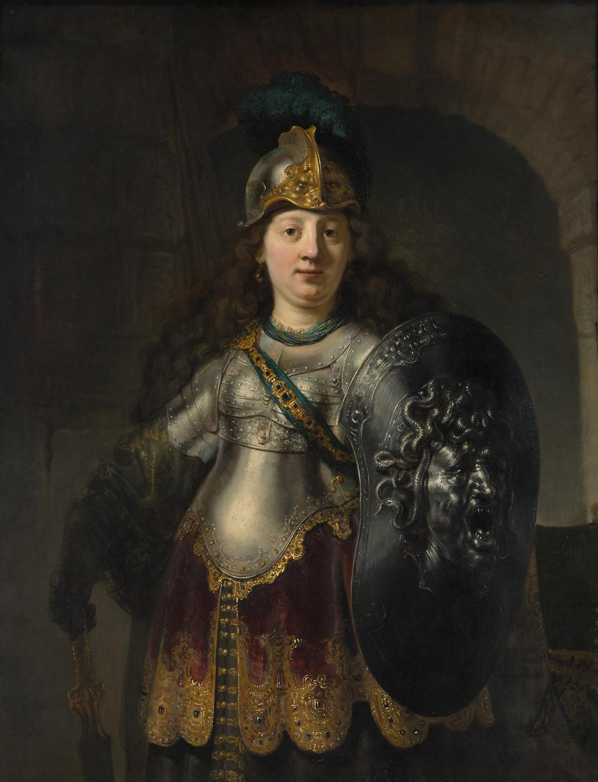 Rembrandt's "The Warrior Woman" Wall Art
