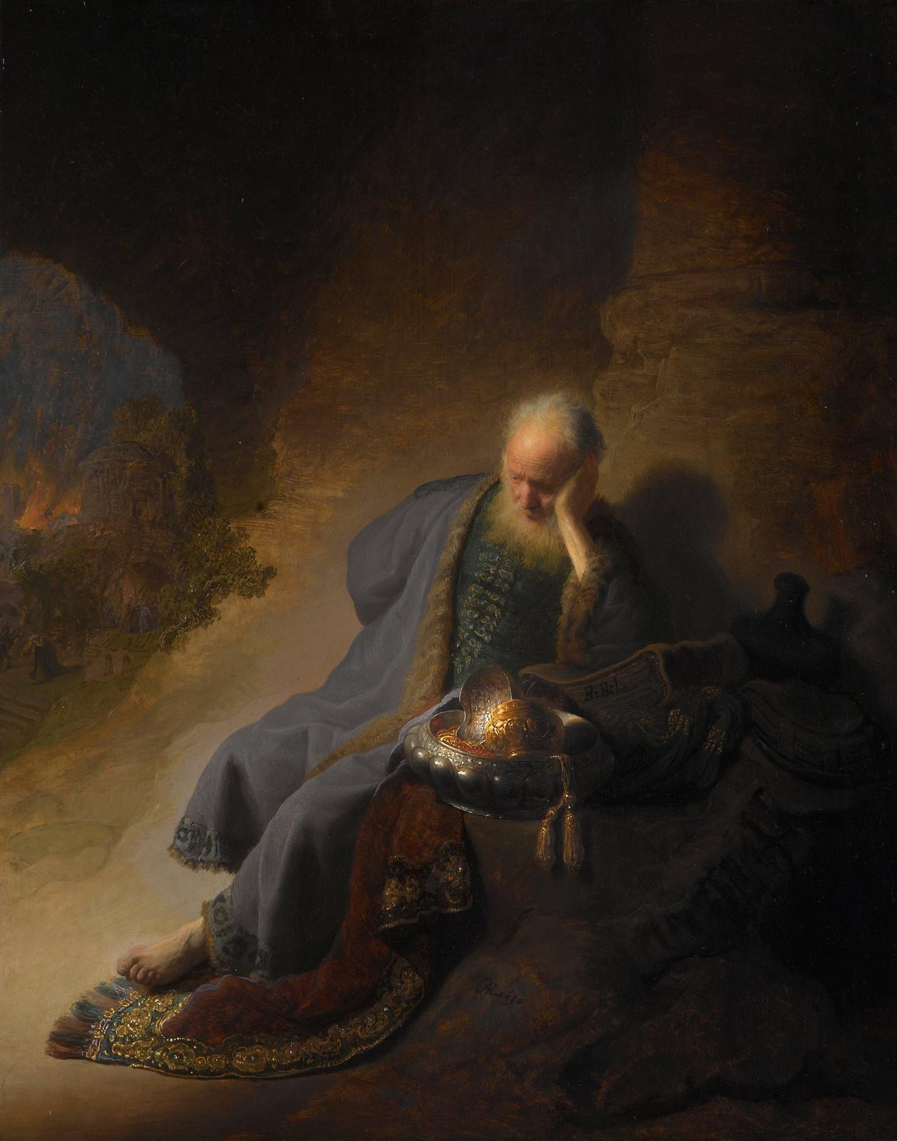 Rembrandt's Scholar: Contemplative Wisdom Wall Art