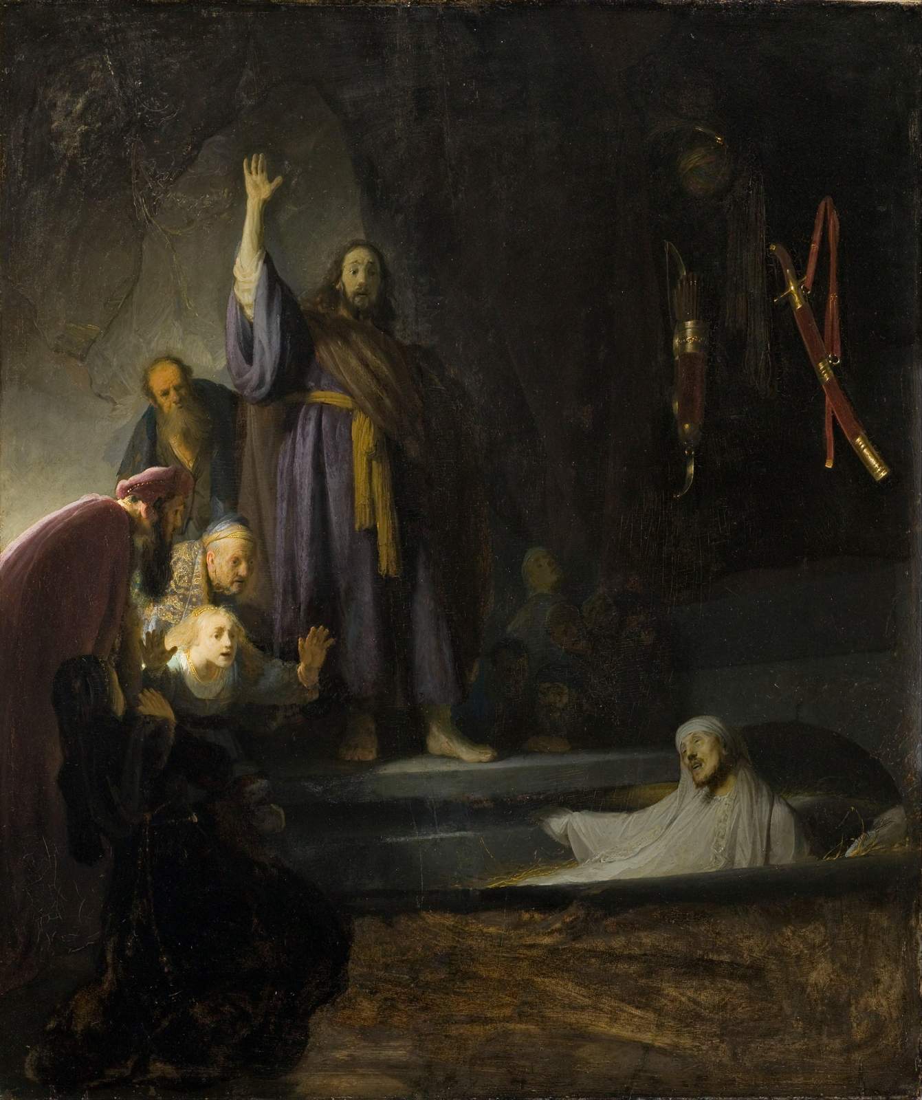 Rembrandt's Resurrection of Lazarus Wall Art