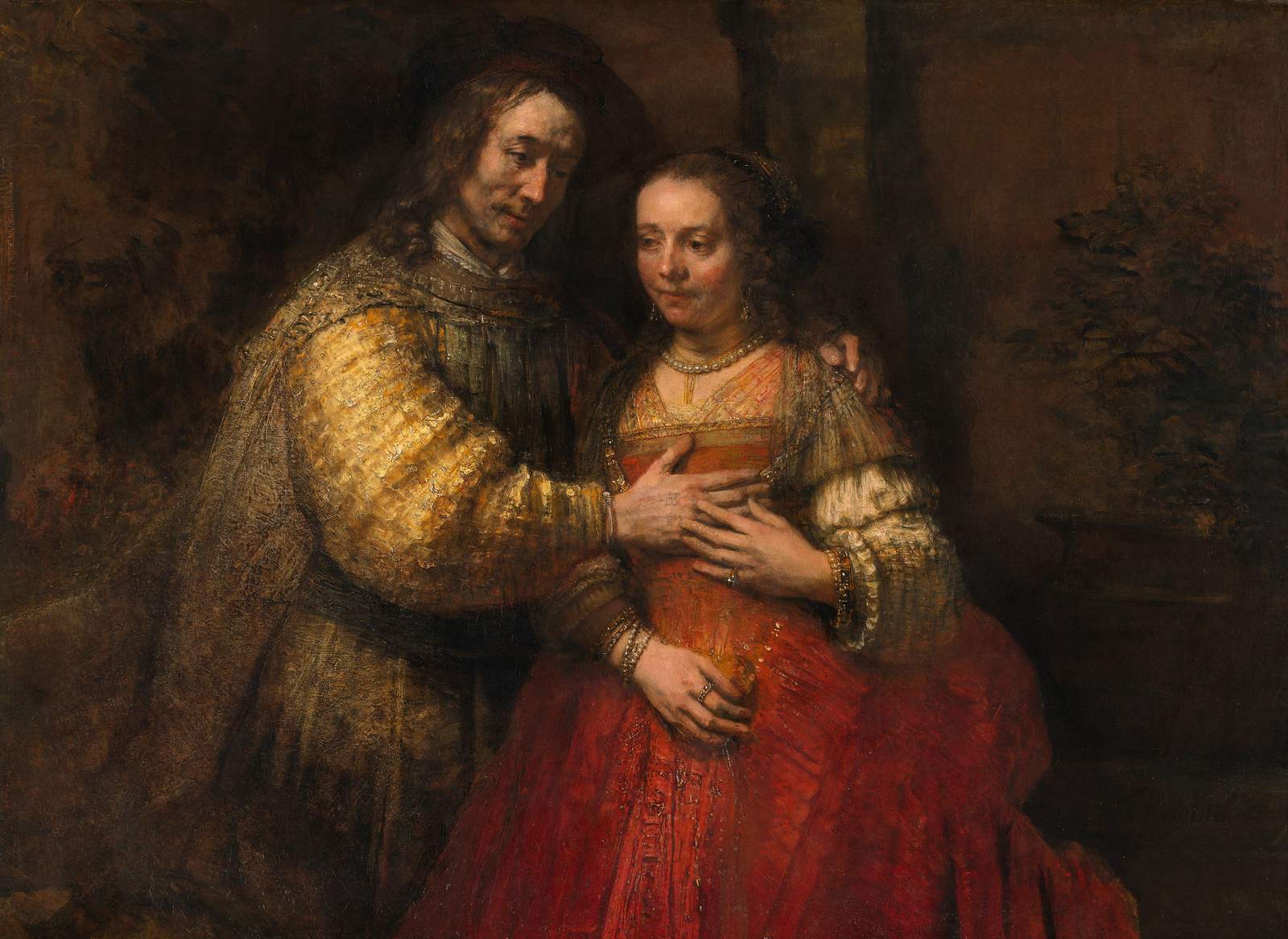 Rembrandt's The Jewish Bride Wall Art