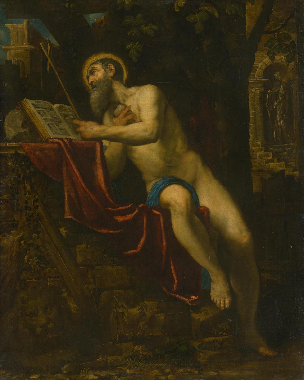 Baroque Saint Reading Wall Art