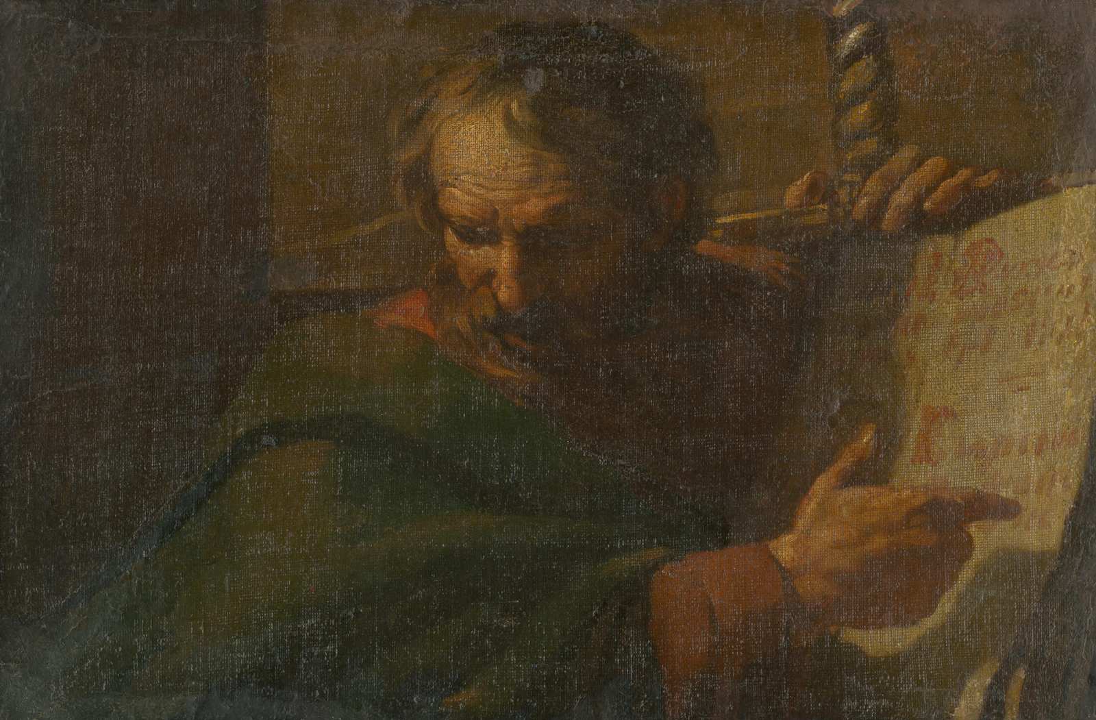 Wise Scholar Ancient Manuscript Wall Art