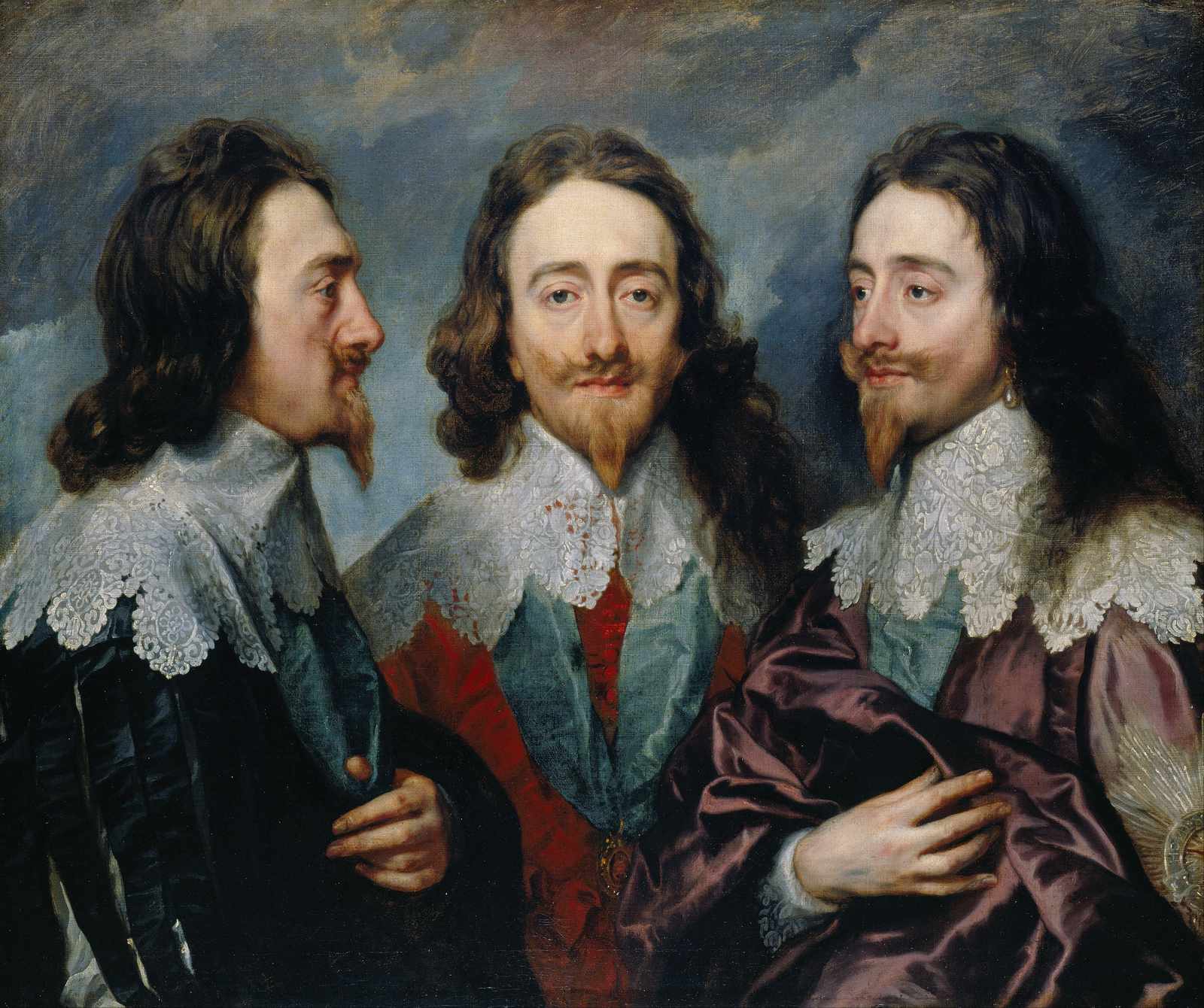 Royal Trio Portrait Baroque Wall Art