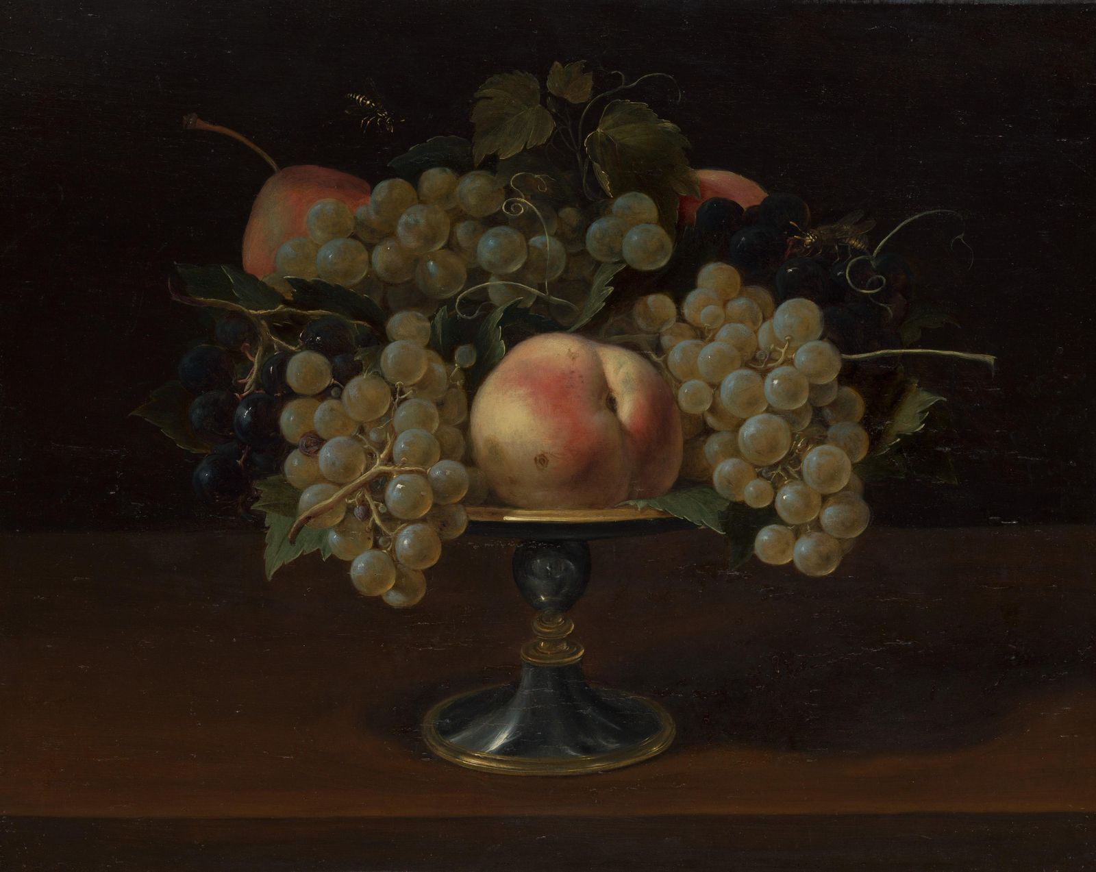 Vibrant Still Life Fruit & Grapes Wall Art
