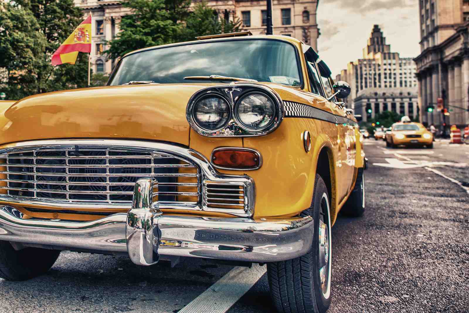 Iconic Yellow Taxi New York City Wall Art