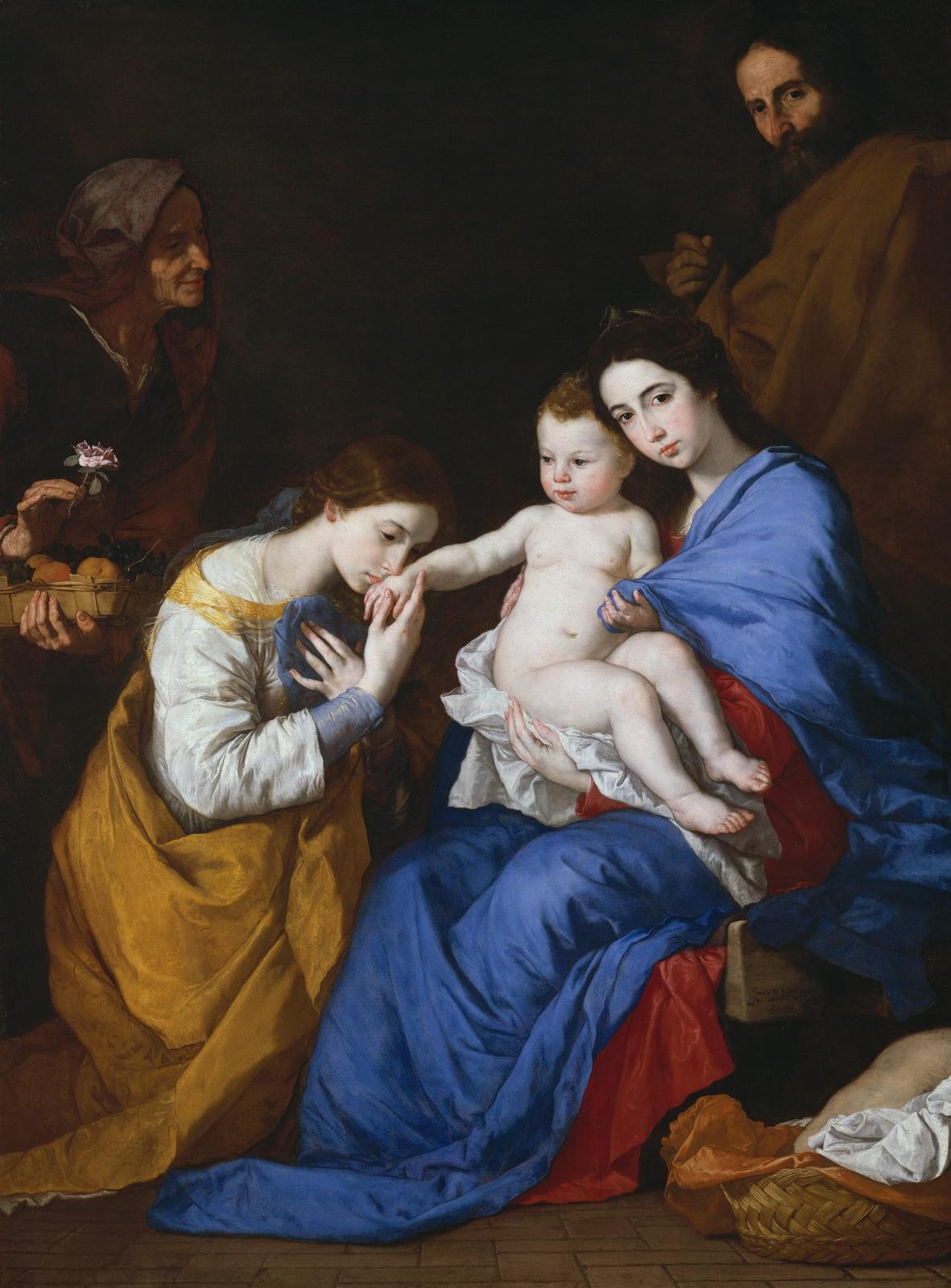 Madonna and Child with Saints Baroque Wall Art
