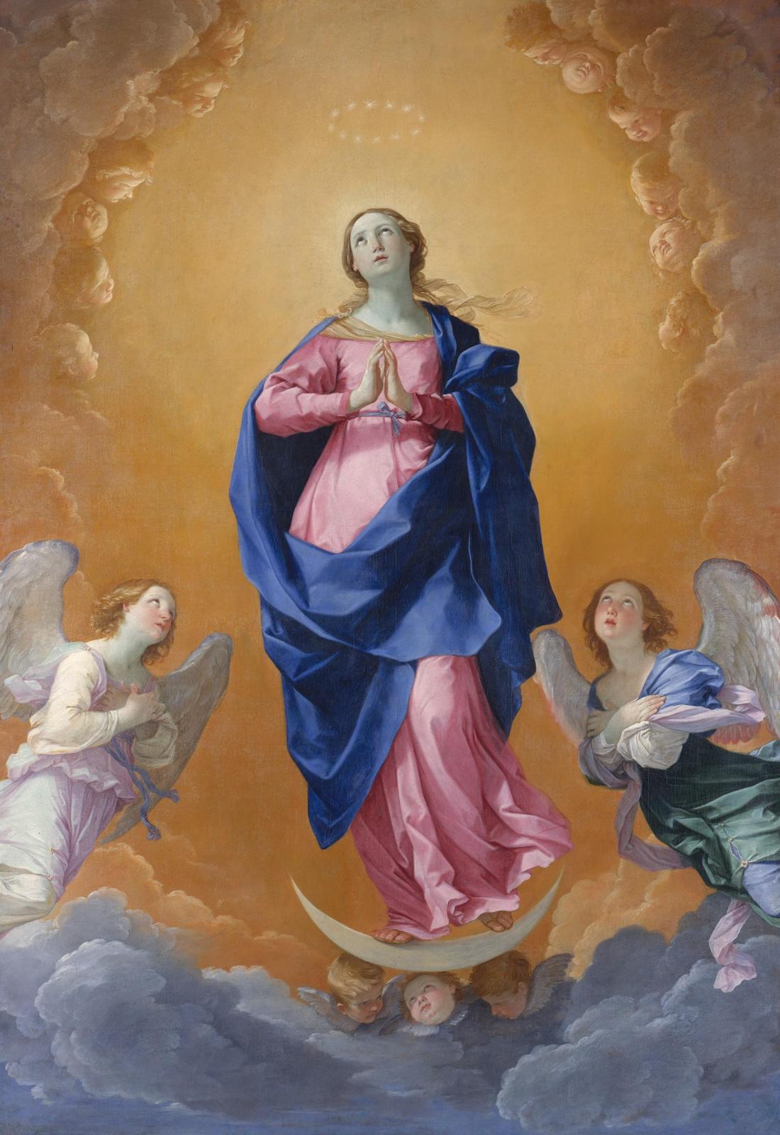 Celestial Virgin Mary Angels Wall Art