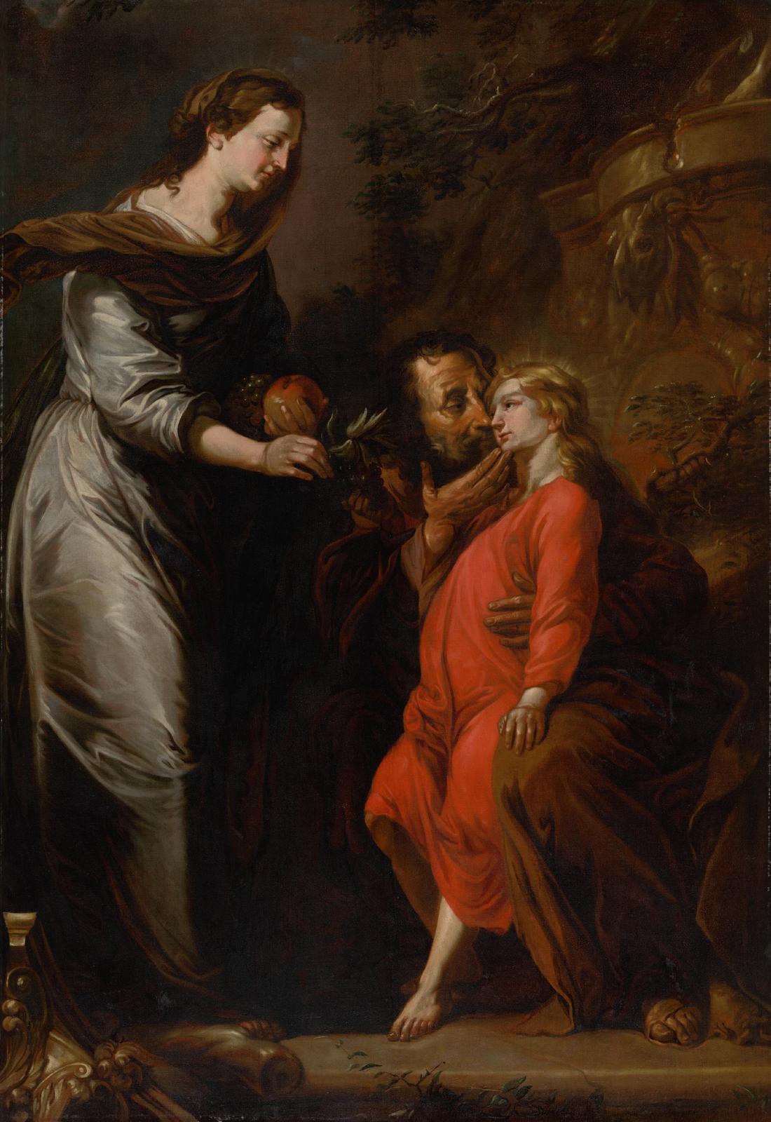 Baroque Embrace: Joseph & Jesus Wall Art