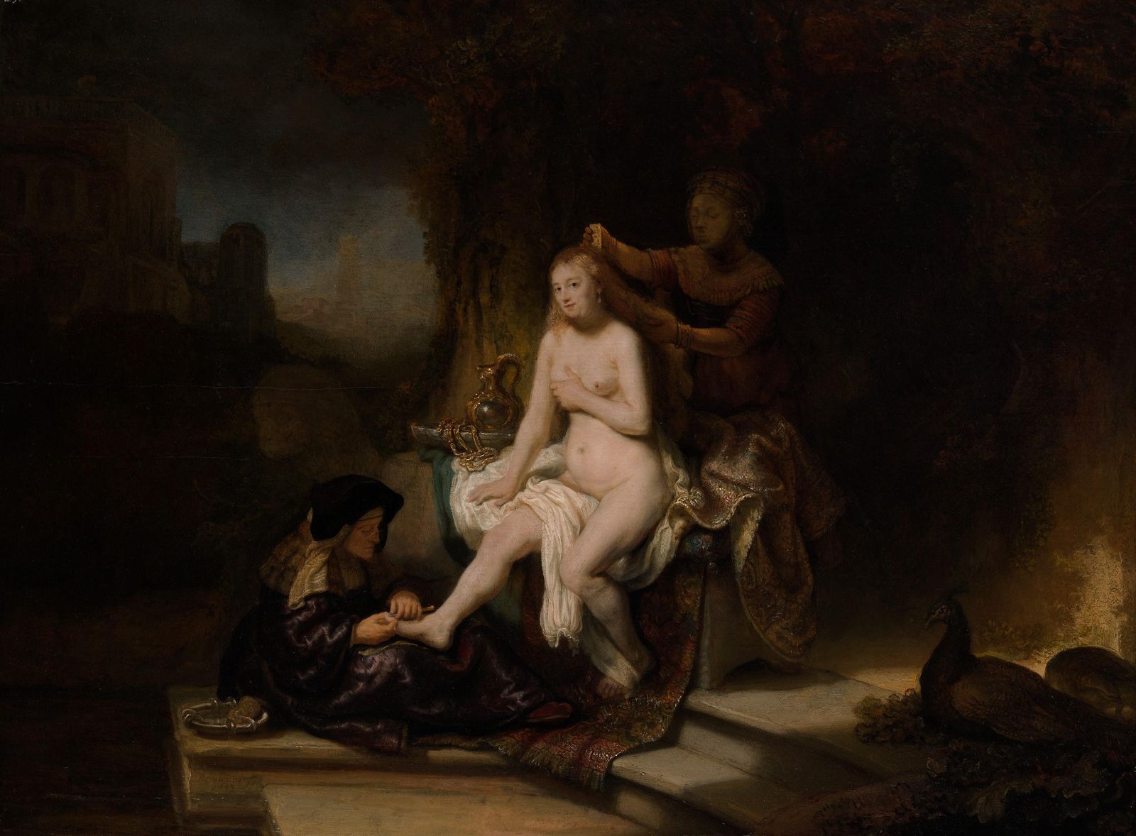 Rembrandt's Bathsheba with King David Wall Art