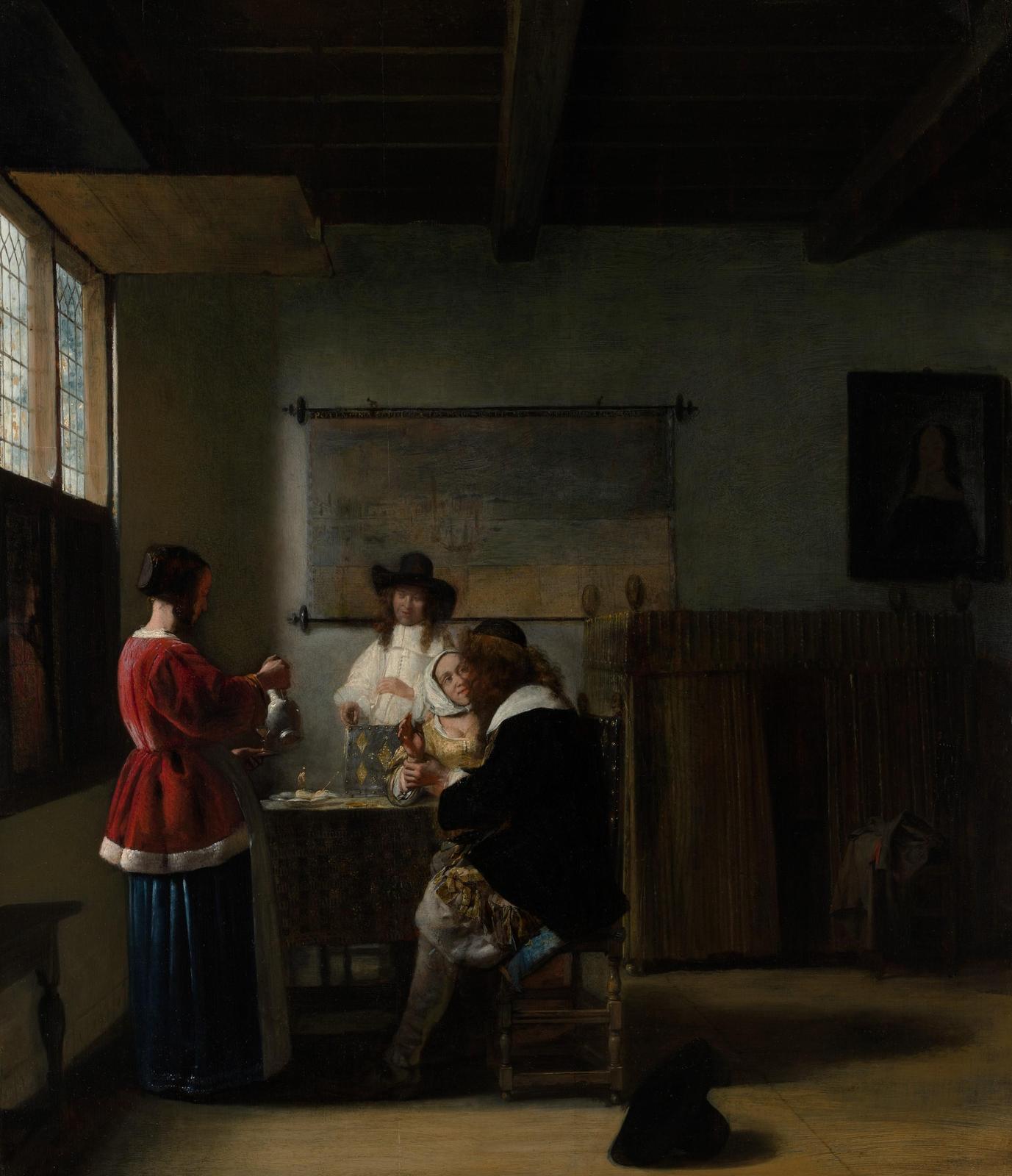 Elegant Dutch Interior Scene Wall Art