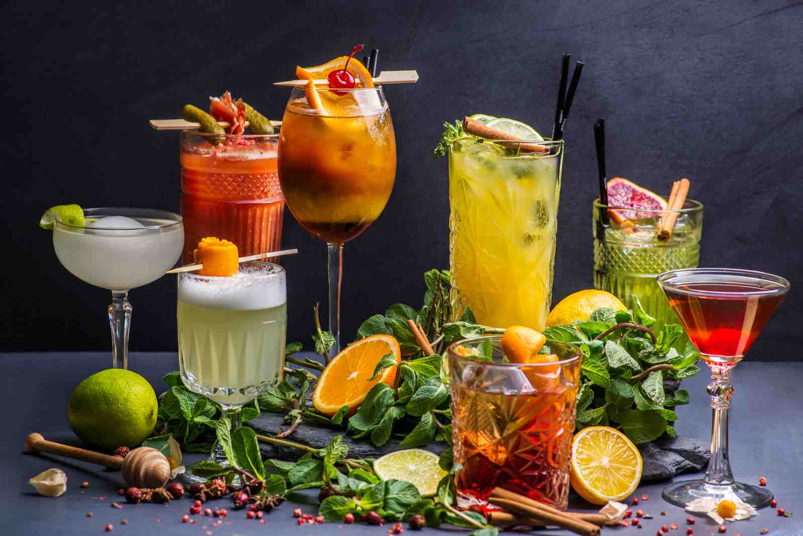 Cocktail Creations Vibrant Drinks Wall Art