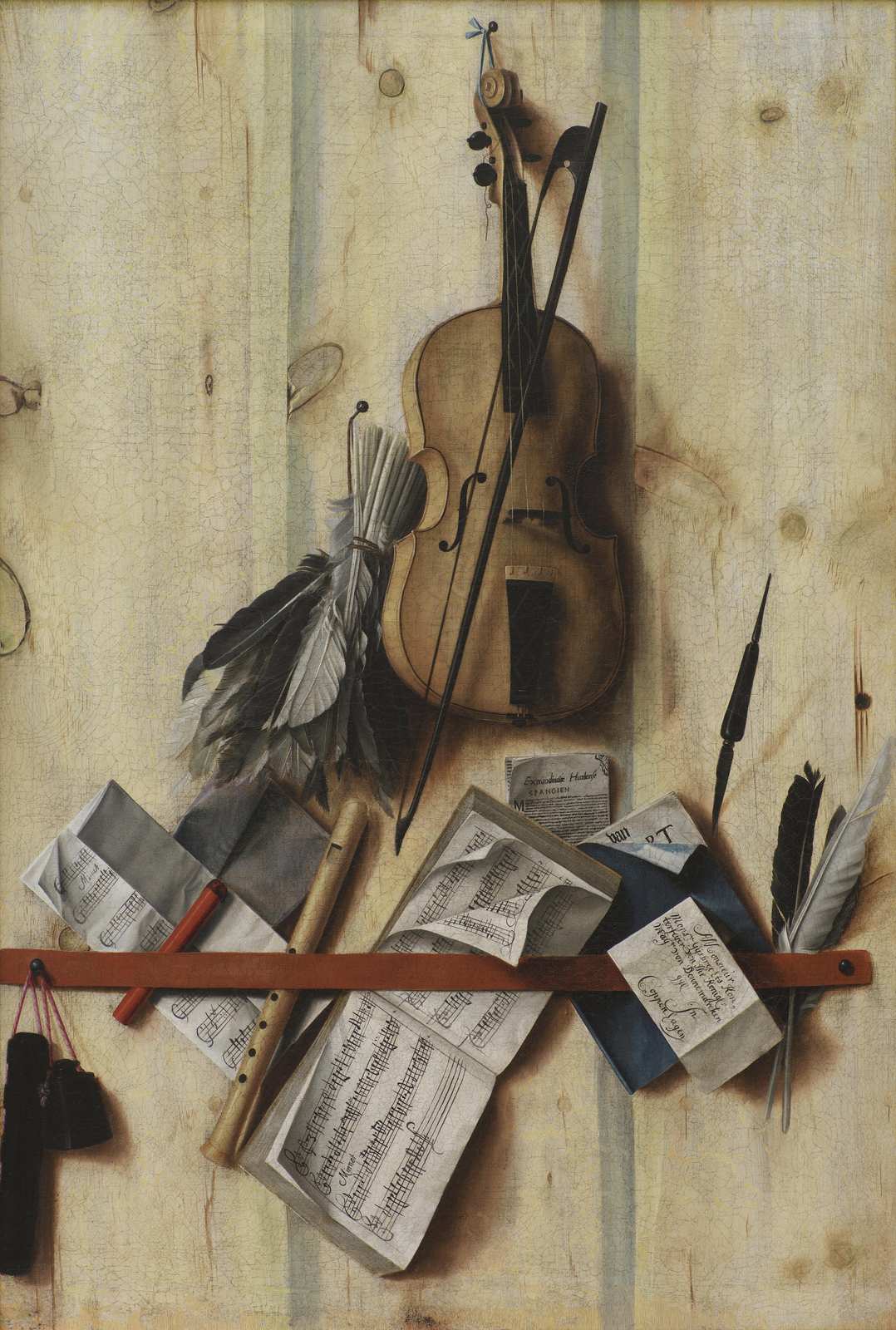 Vintage Musical Instruments & Sheet Music Wall Art
