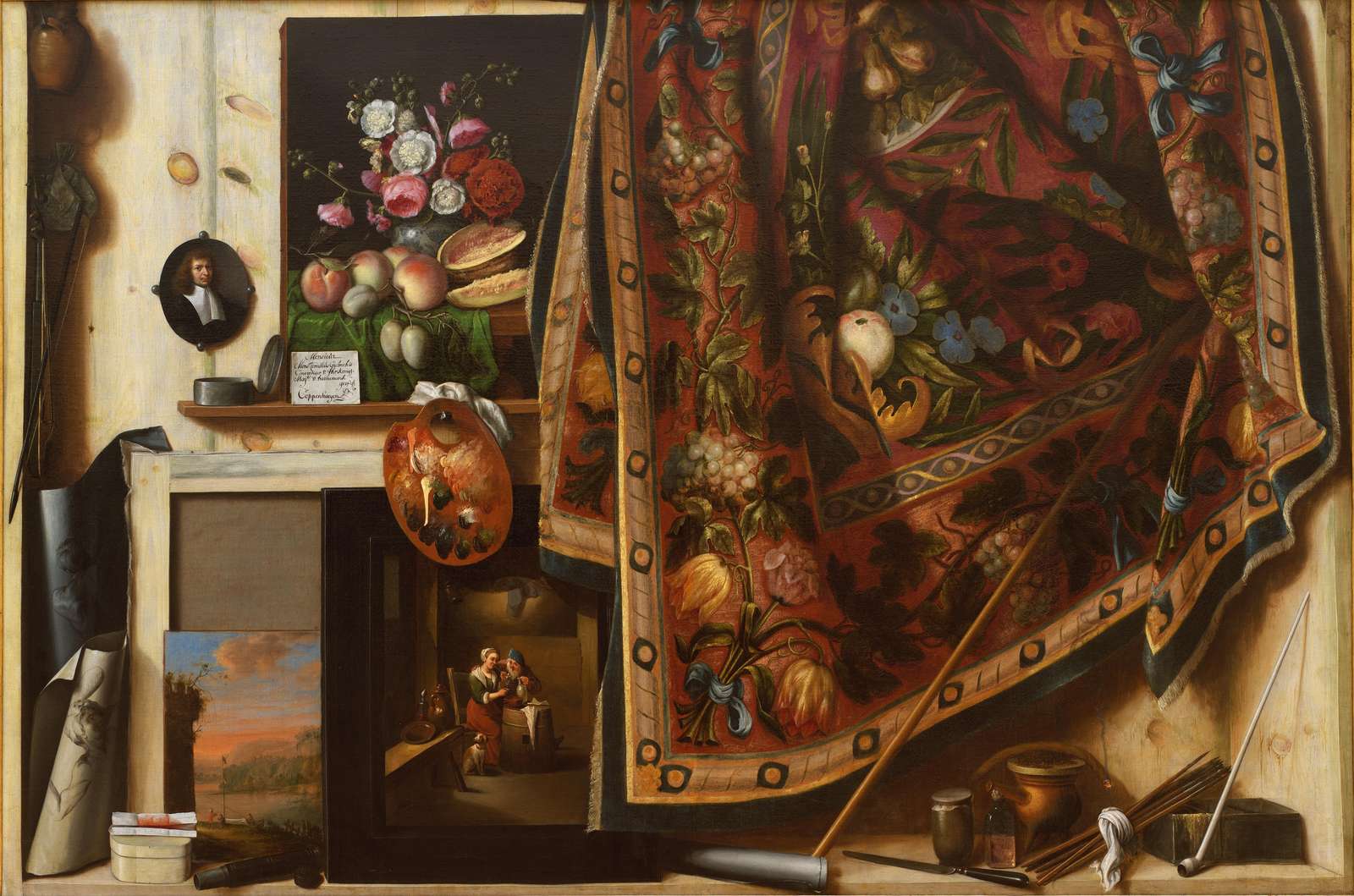 Vintage Art Studio Still Life Wall Art