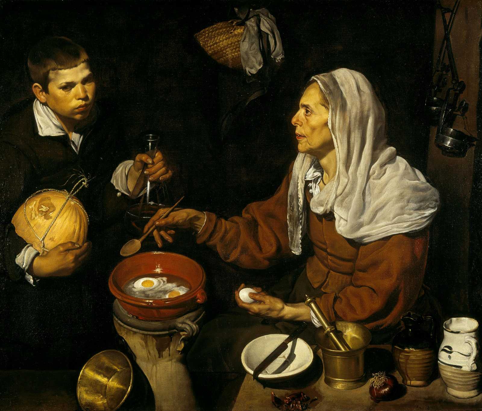 Old Masters Kitchen Scene Wall Art