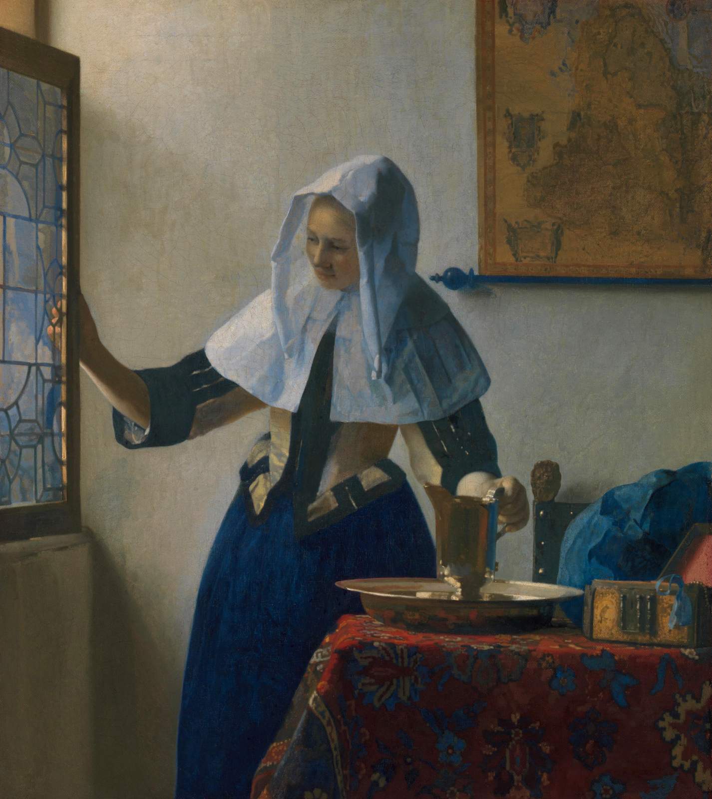 Vermeer's Woman at Window Wall Art