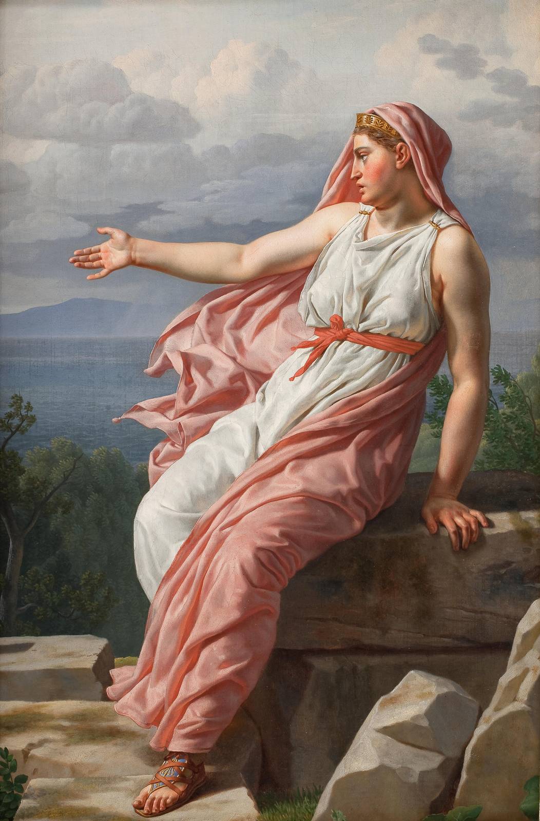 Elegant Woman Landscape Wall Art