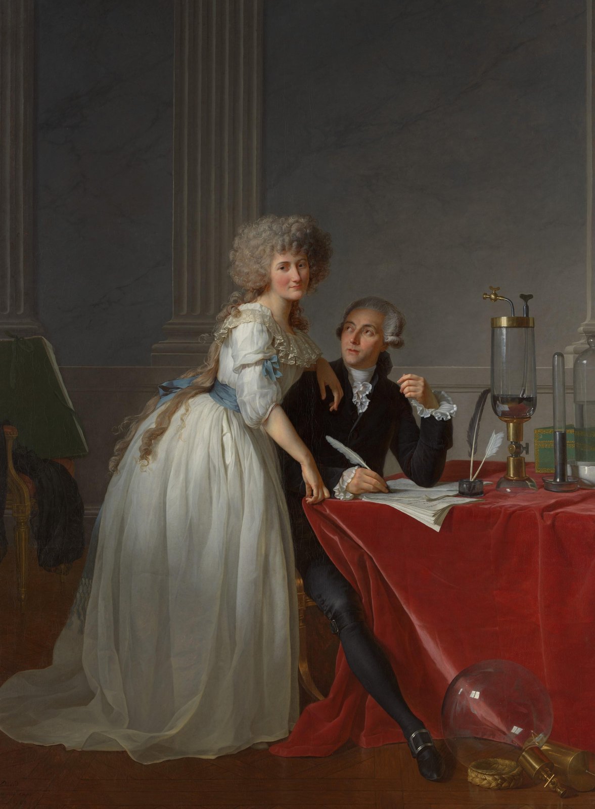 Lavoisier and His Wife Portrait Wall Art