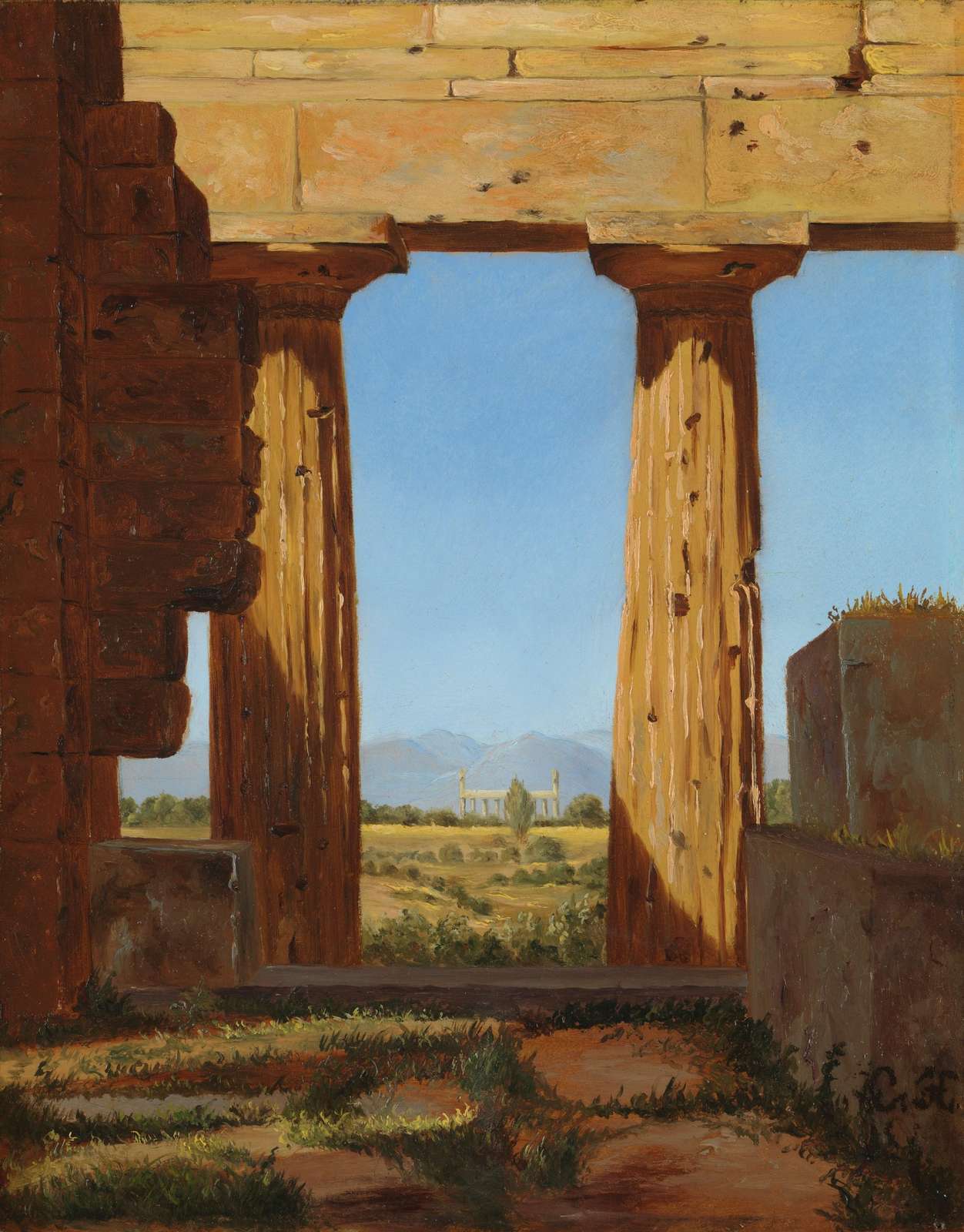 Ancient Pillars Landscape Wall Art