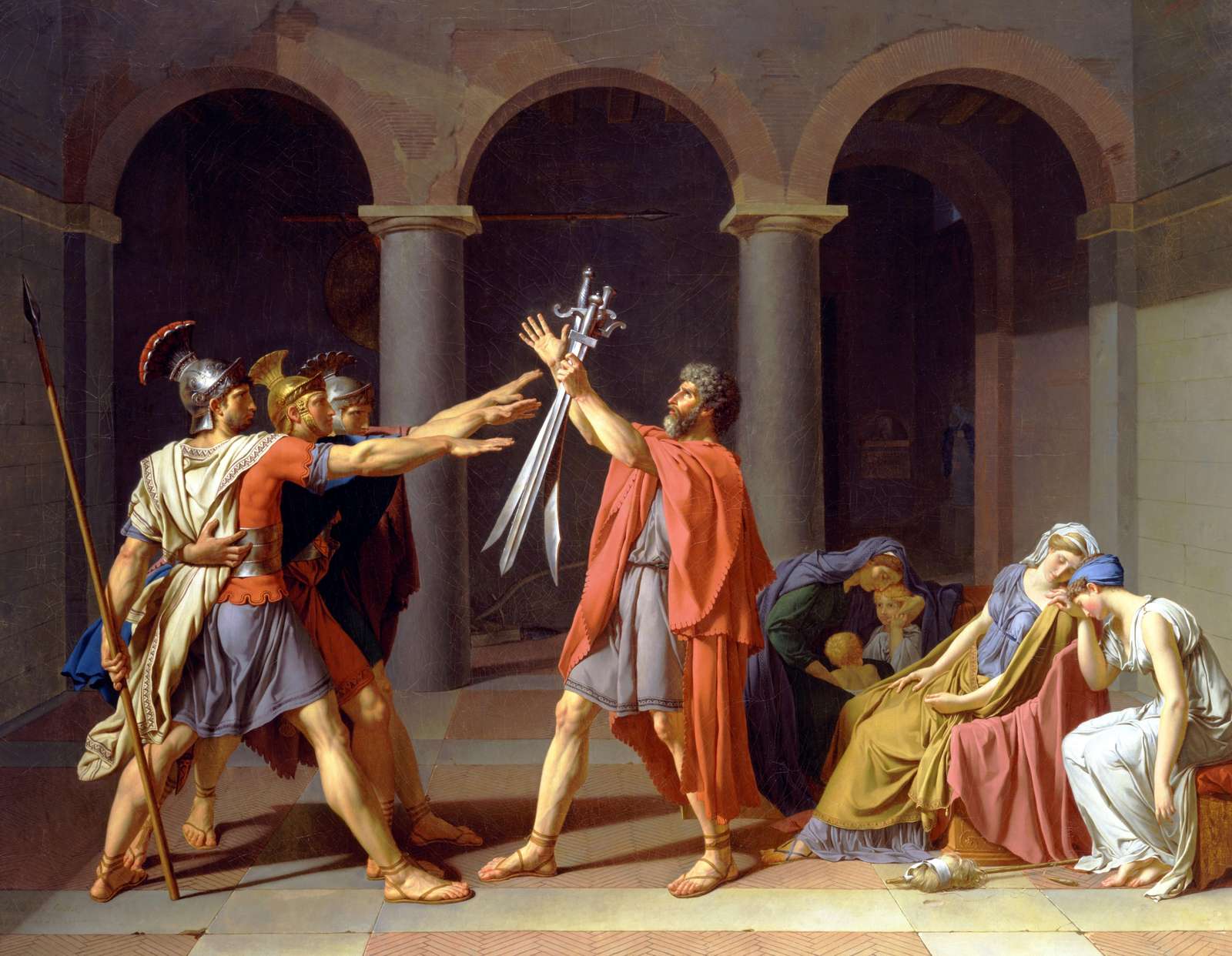 Oath of the Horatii Wall Art