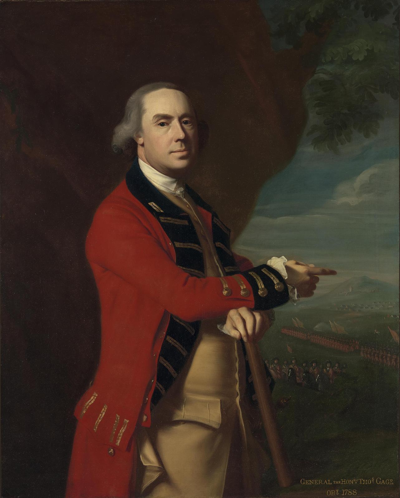 Historic General Portrait Red Coat Wall Art