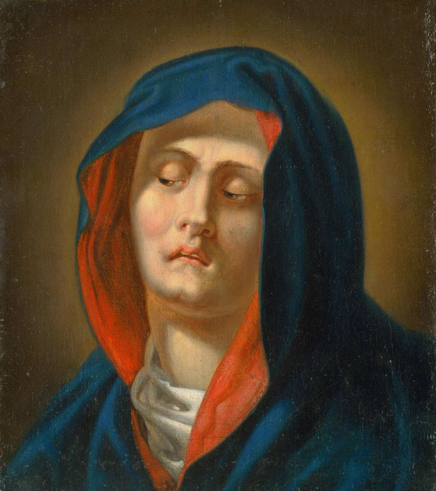 Serene Madonna Oil Painting Wall Art