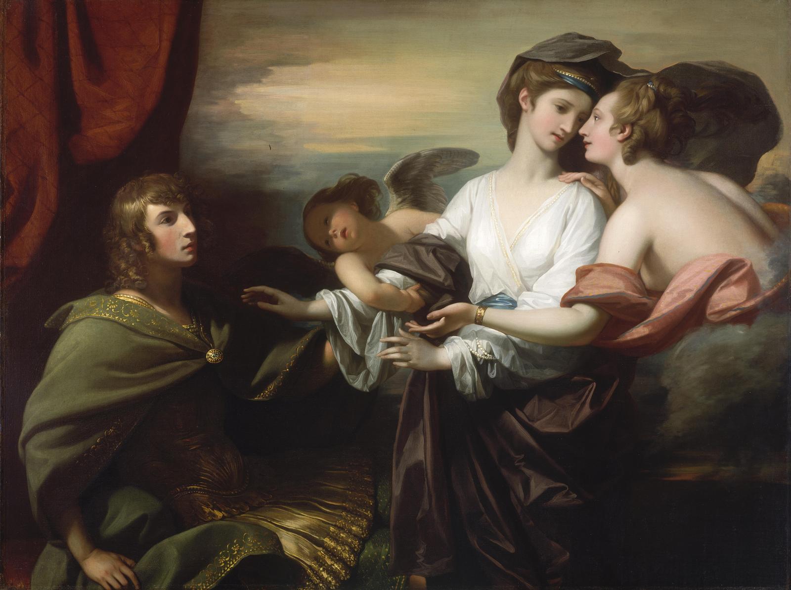 Elegant Classical Figures Wall Art