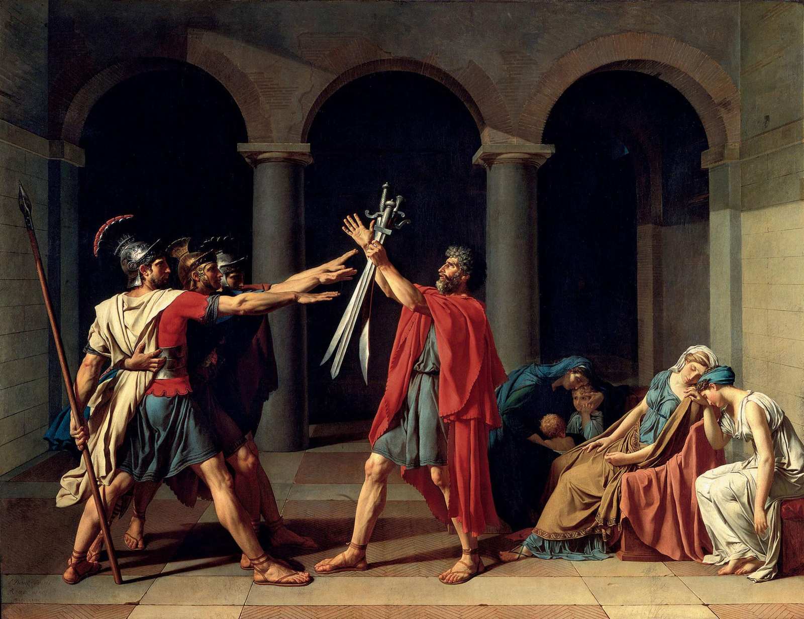 Oath of the Horatii Wall Art