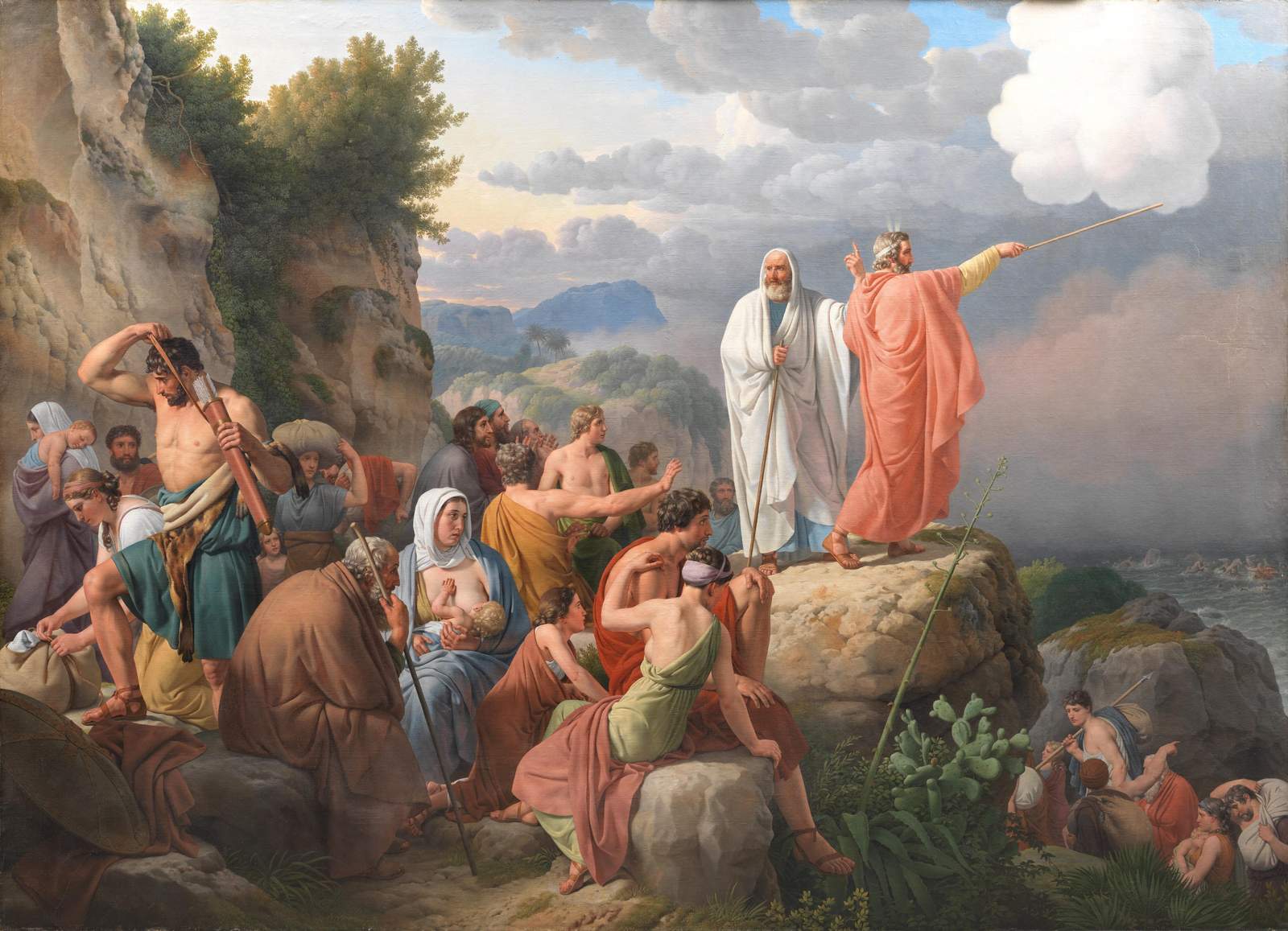 Moses Parts the Red Sea Biblical Wall Art