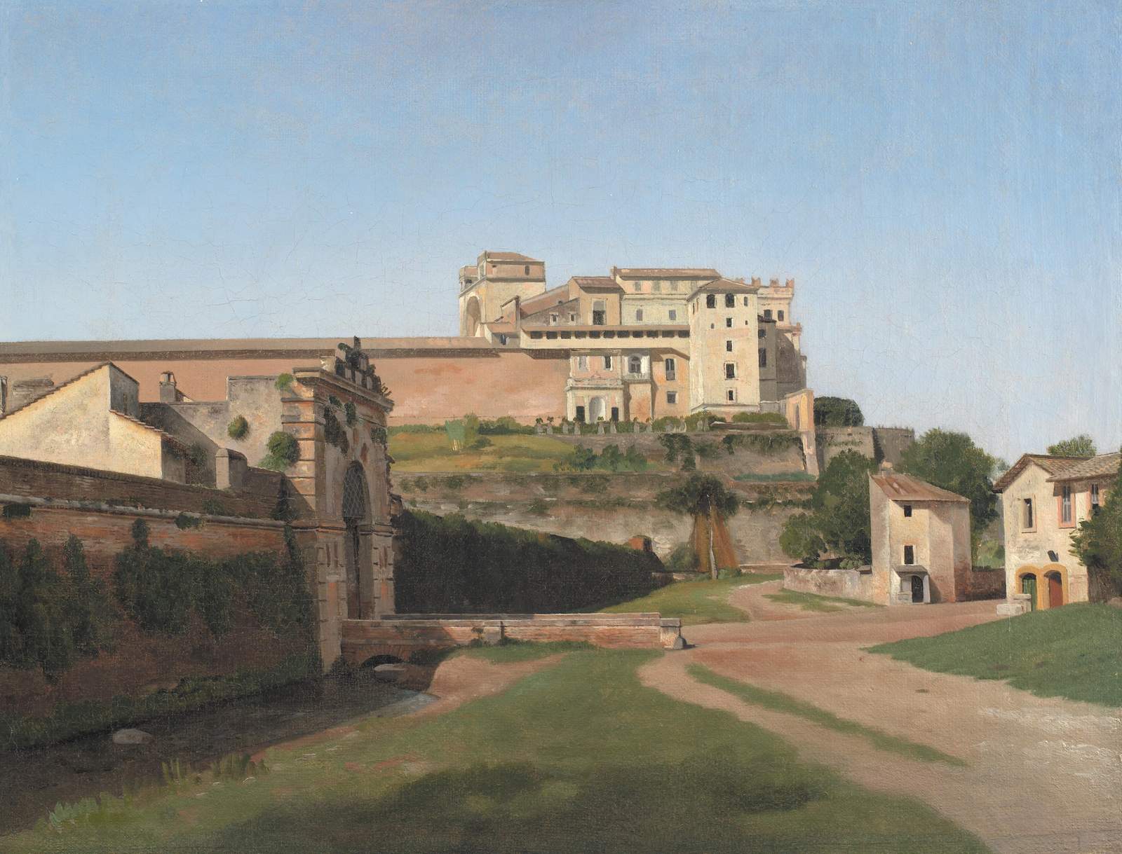 Italian Villa Landscape Oil Painting Wall Art
