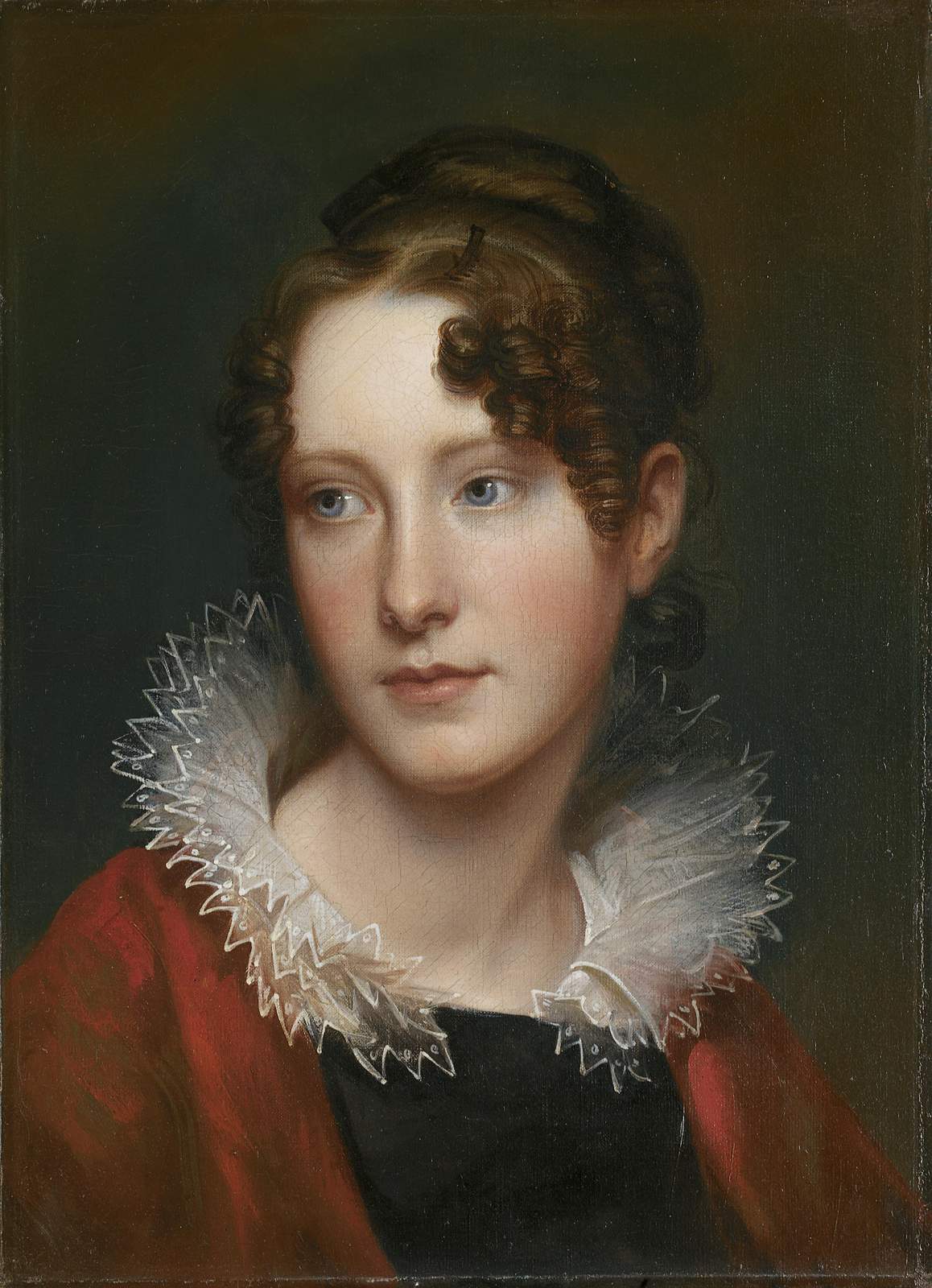 Elegant Lady Portrait Vintage Art Wall Art