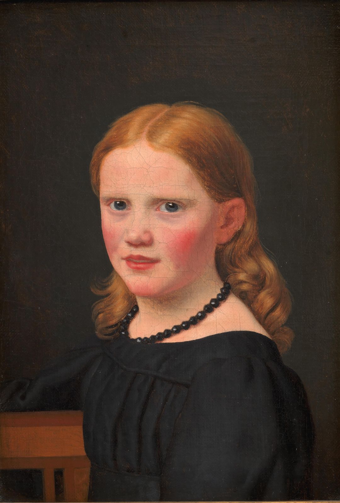 Victorian Girl Portrait Classic Oil Painting Wall Art