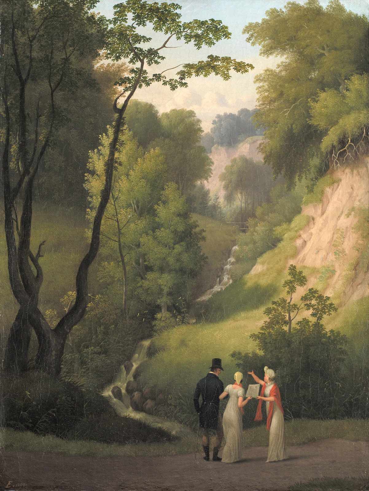 Romantic Landscape Walk Wall Art