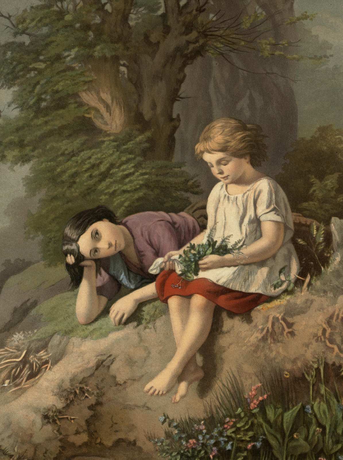 Innocent Childhood Nature Scene Wall Art