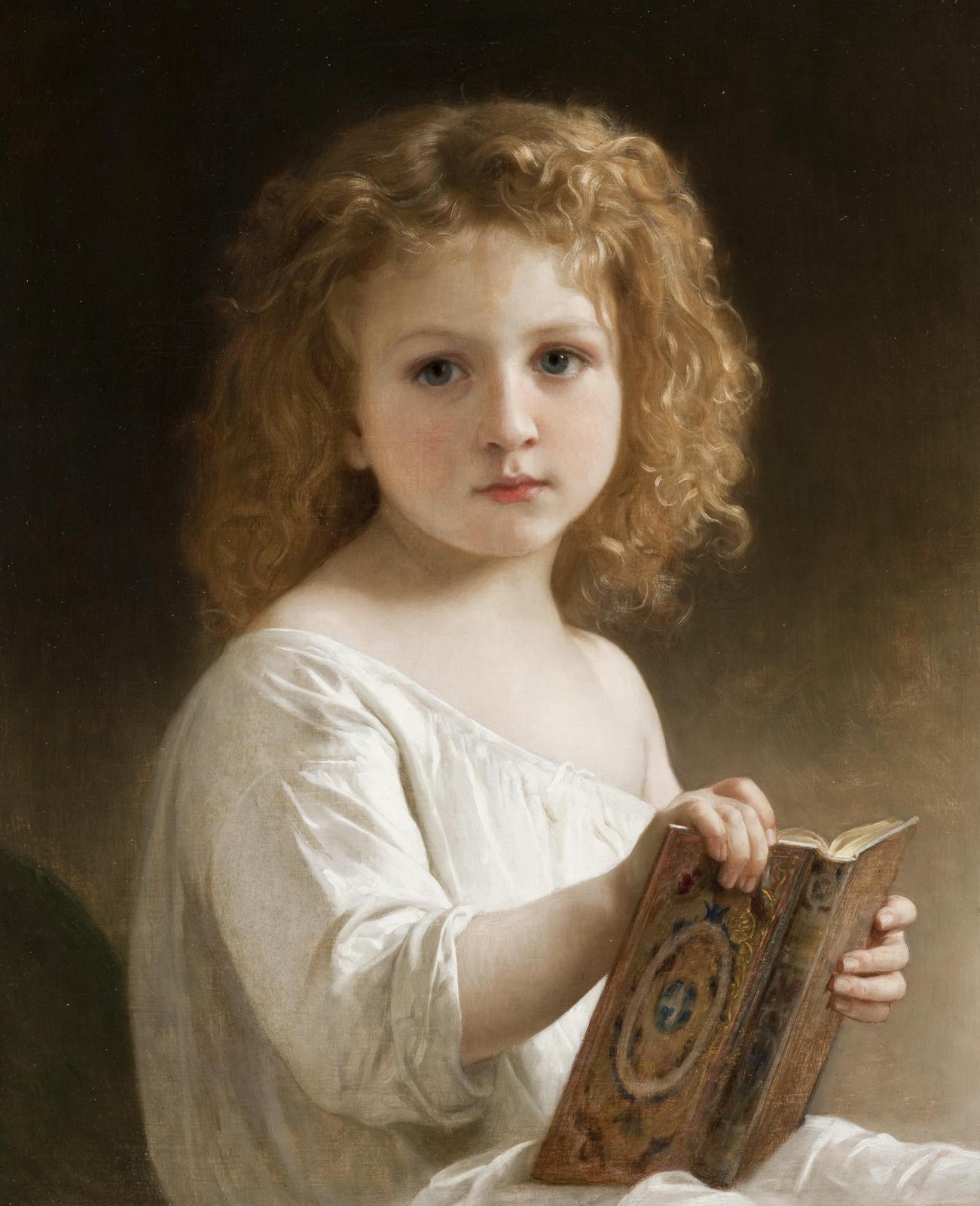 Innocent Scholar Child Portrait Wall Art